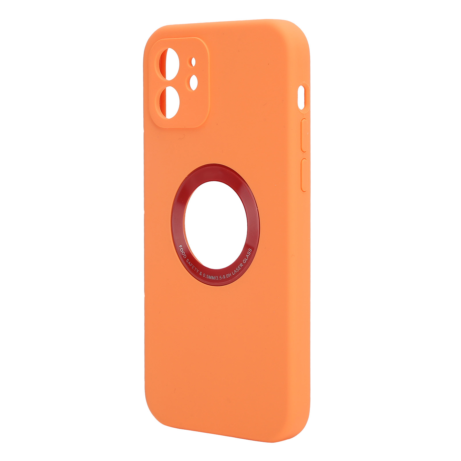 Vollständiger Schutz Durch Flüssiges Silikon Für Iphone 12/12 Pro, Wasserdicht, Orange