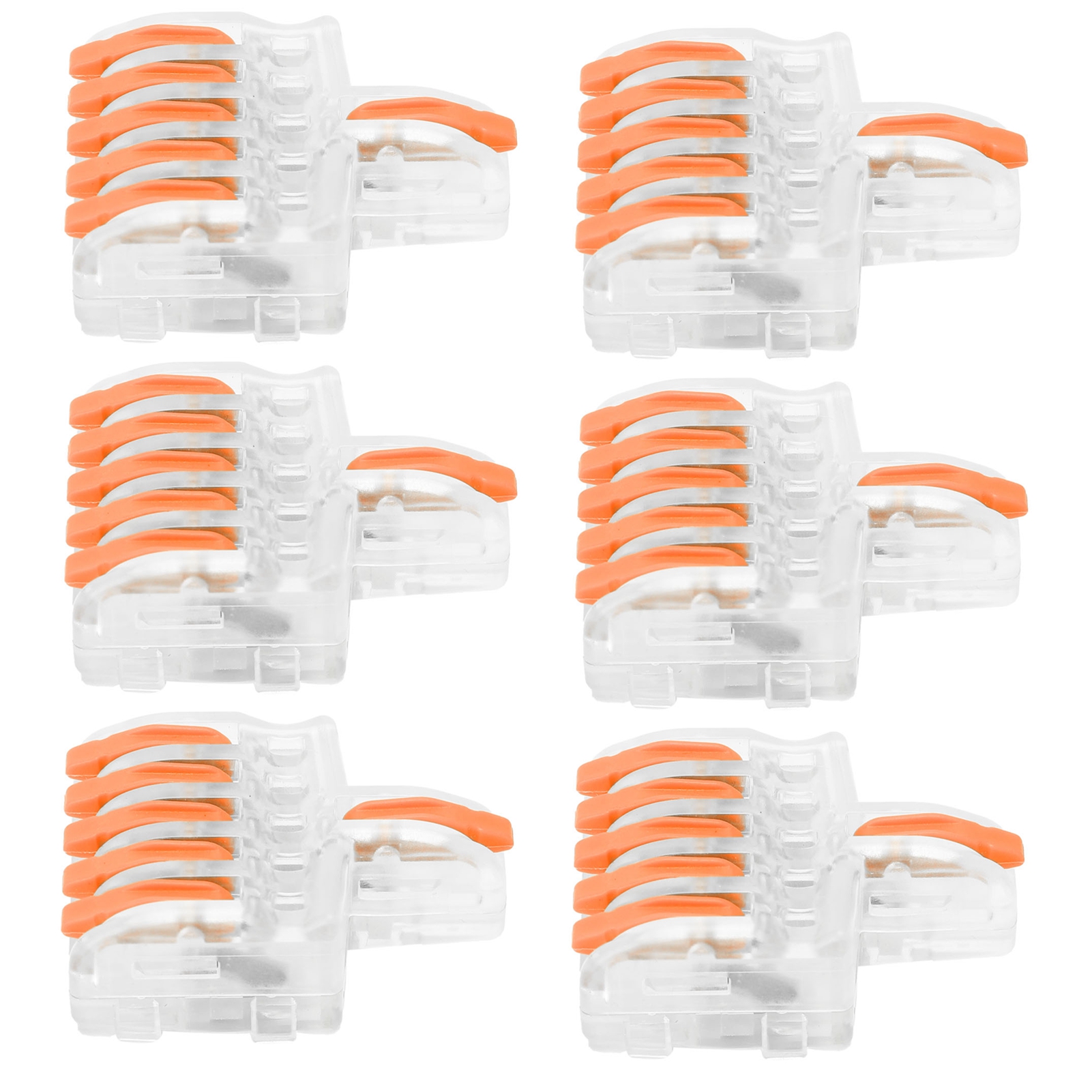20 Schnellverbinder Für Spl-leitungen, T-klemmen, 5-in-1 Kupferleiter-leitungsverteiler (orange)