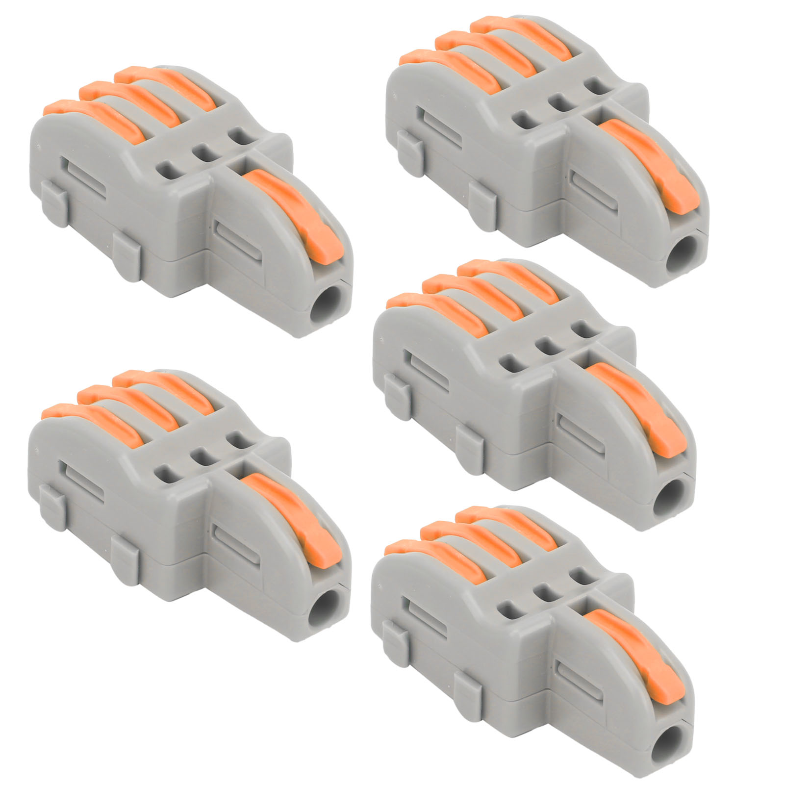20 Splf13 Schnellverbinder, 1 Eingang, 3 Ausgänge, Ttap Kabelverteiler Für 250v Beleuchtungsmotoren (orange)