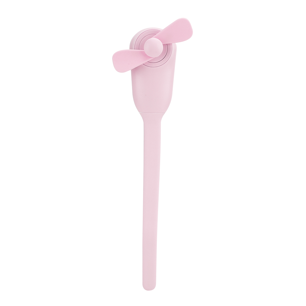 Mini-usb-wiederaufladbarer, Flexibler Ventilator, Tragbar, Für Schreibtisch Oder Bett, Universell Einsetzbar, Mit Automatischer Flügelstoppfunktion, Pink