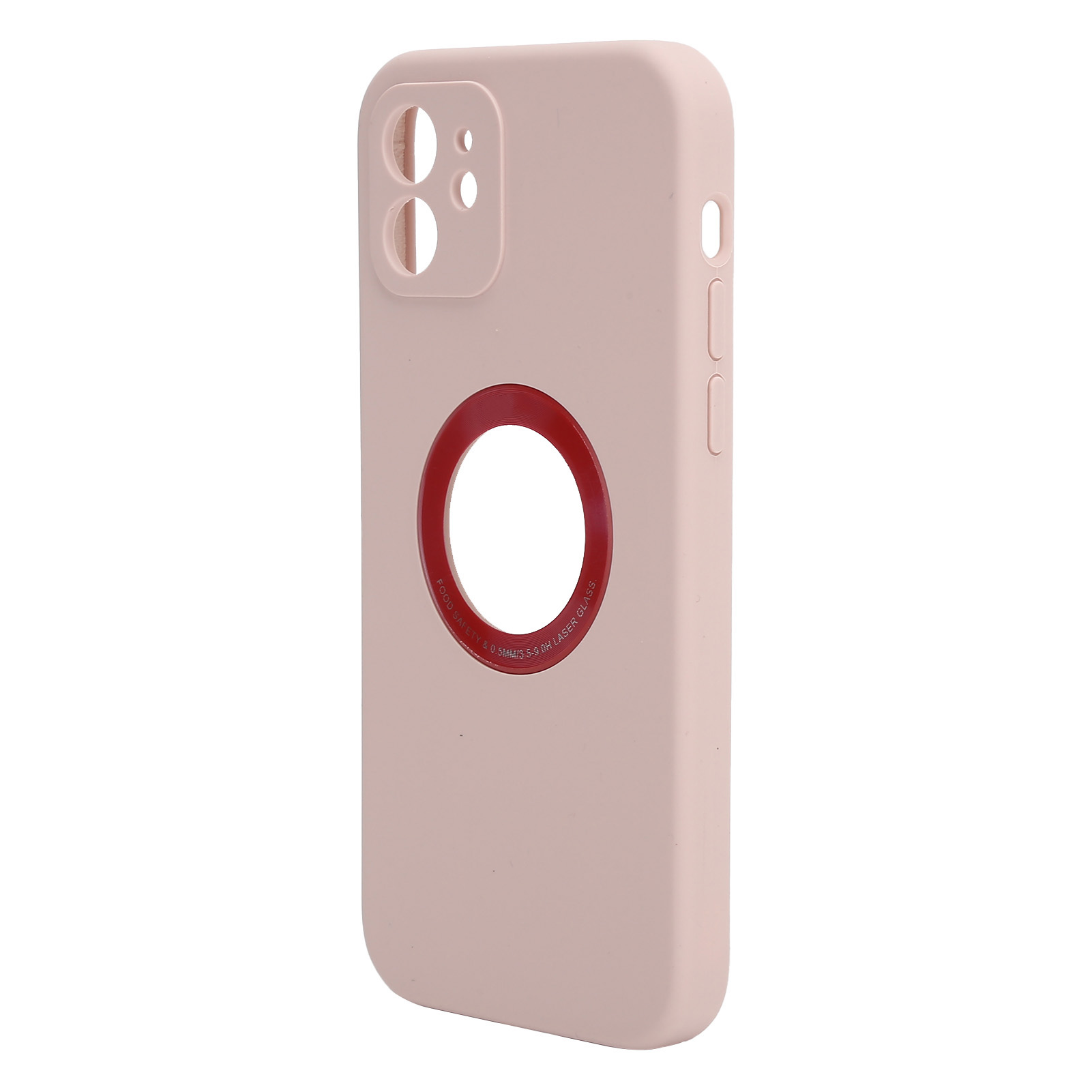 Vollständiger Schutz Durch Flüssiges Silikon Für Iphone 12/12 Pro, Wasserdicht, Pink