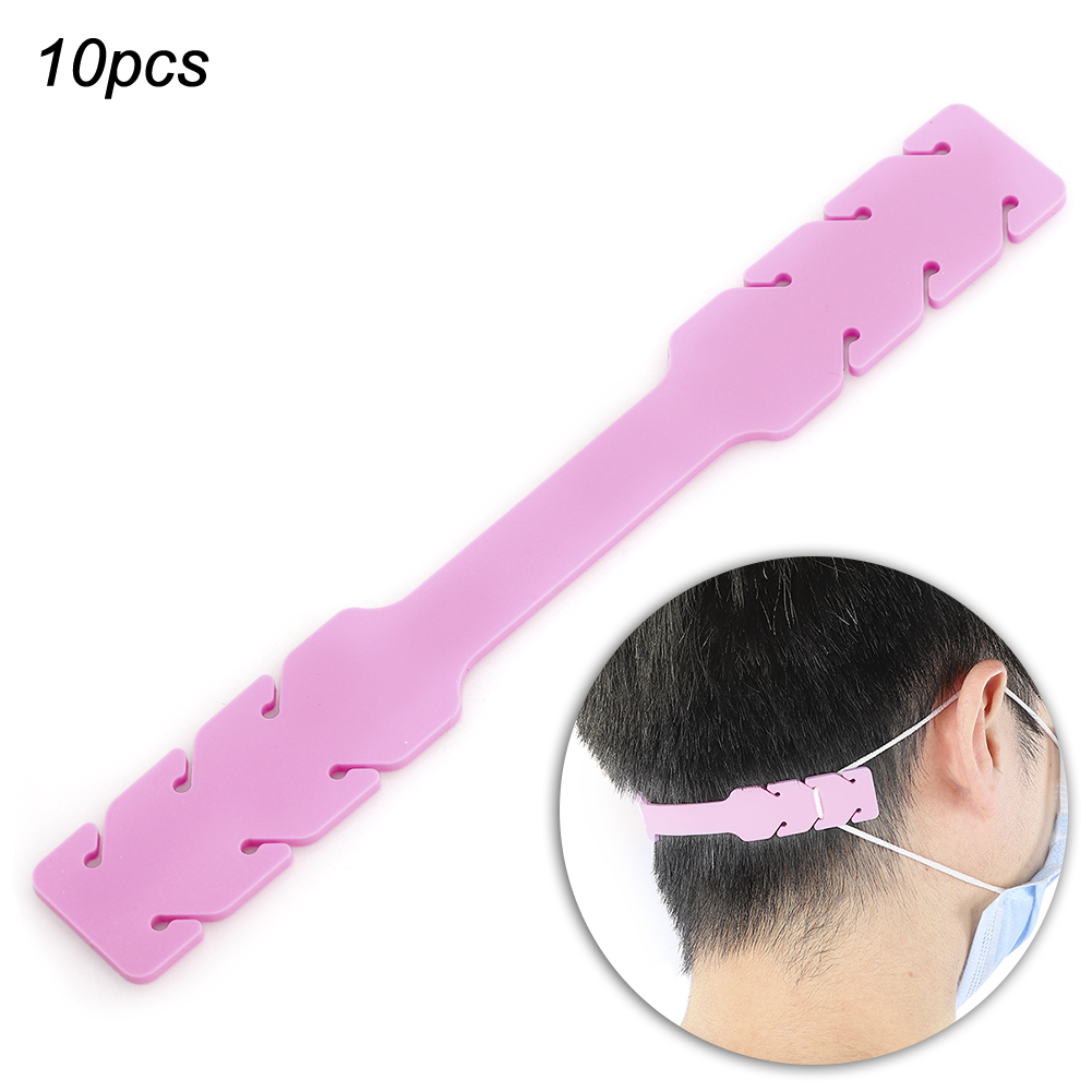 Packung Mit 10 Pinkfarbenen Silikon-ohrschützern, In 3 Abschnitten Verstellbar.