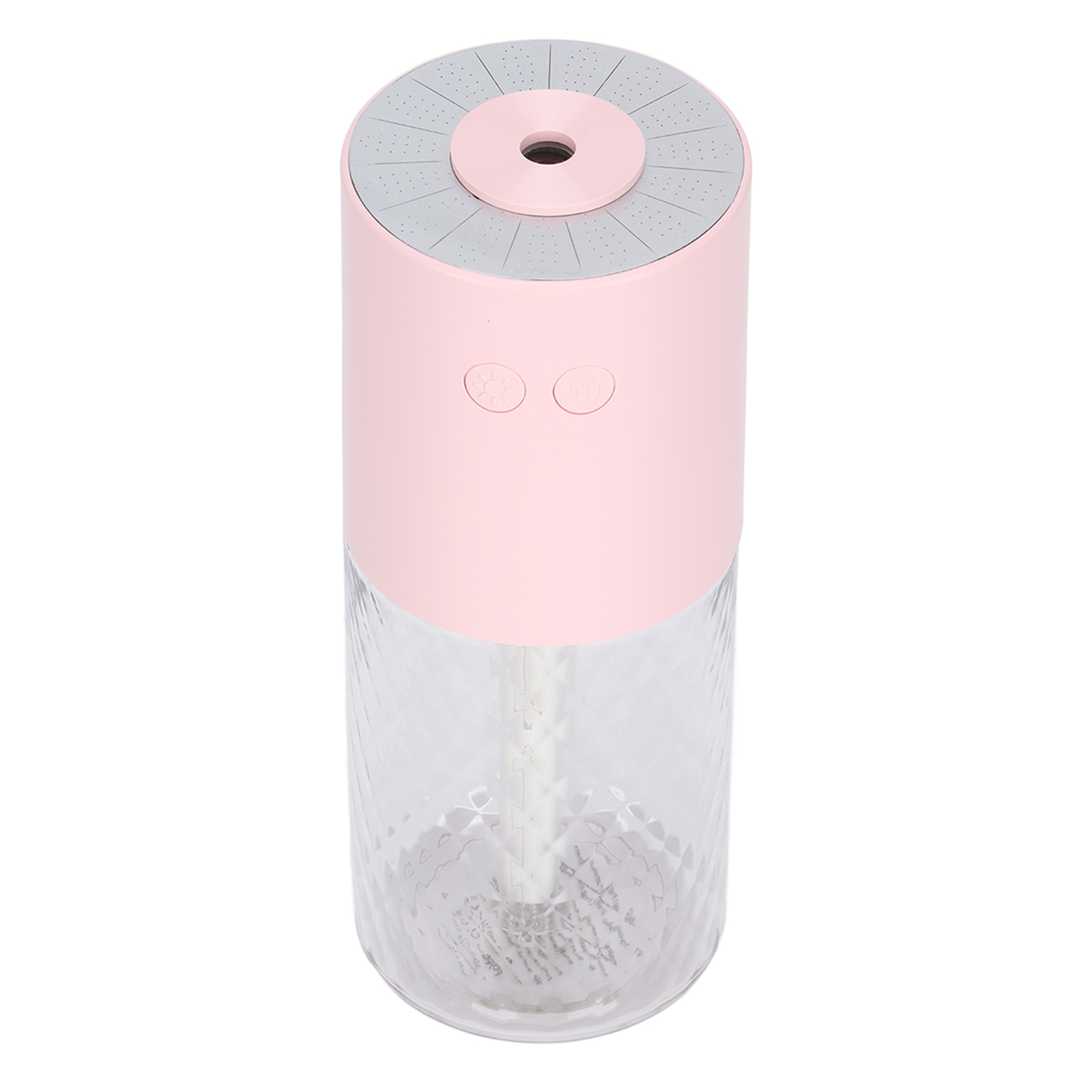 Leiser, Tragbarer Mini-luftbefeuchter Für Den Schreibtisch Mit Kaltnebel, Led-beleuchtung, Rosa.