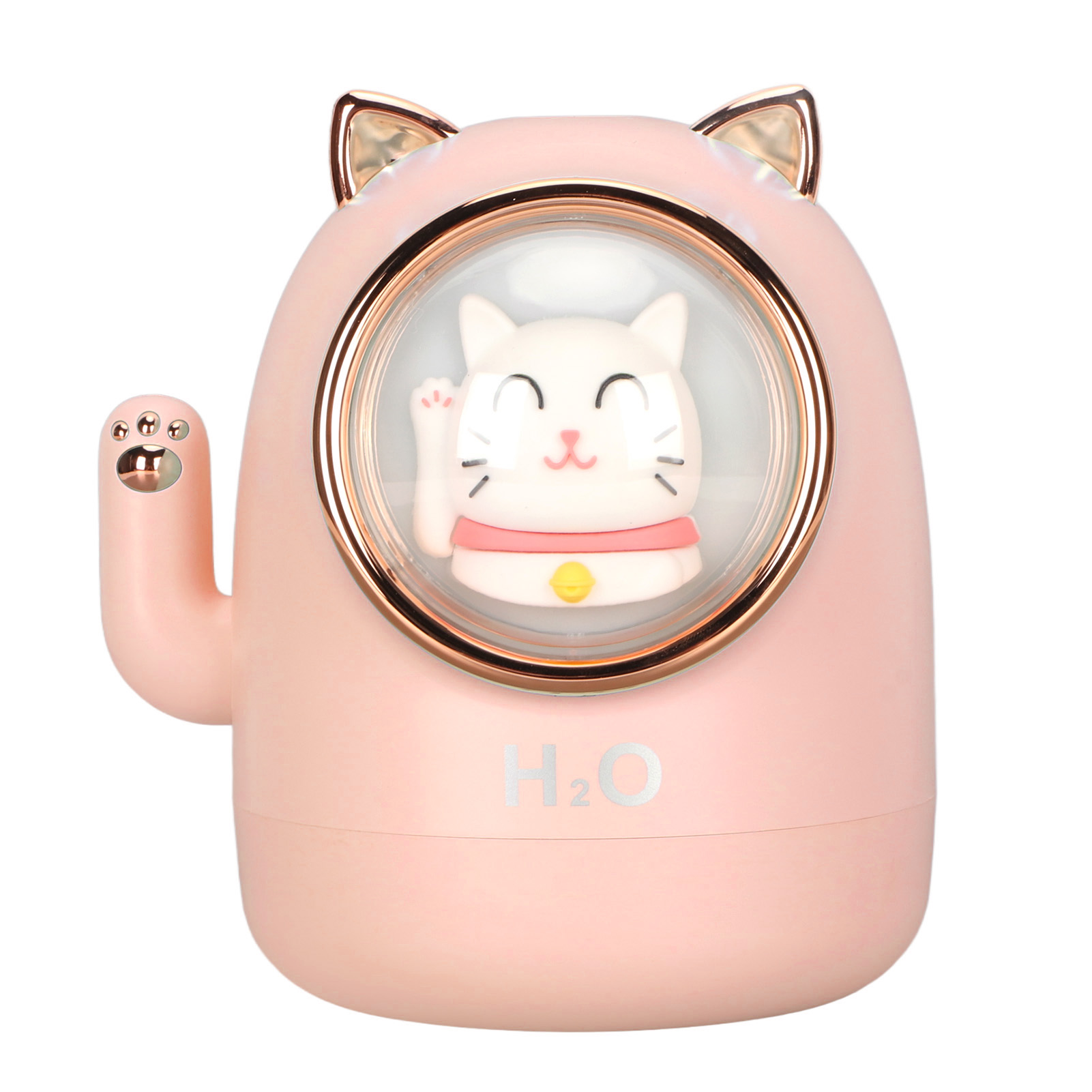 Luftbefeuchter Mit Katzenmotiv, Aromadiffusor, 400 Ml Fassungsvermögen, Timer, Dekoration Für Zuhause Oder Büro, Rosa