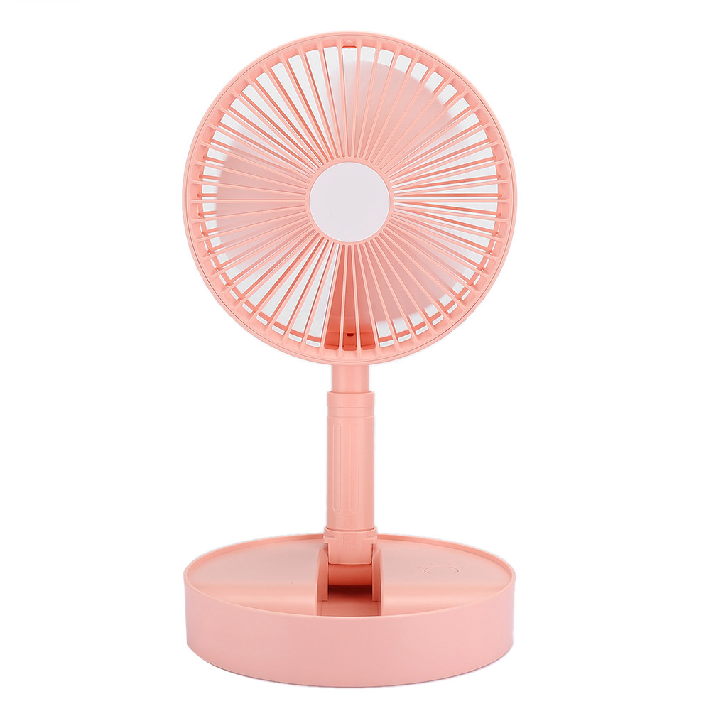 Mini-tragbarer, Per Usb Aufladbarer Ventilator, Leise Und Faltbar, Für Zuhause Oder Büro (rosa).