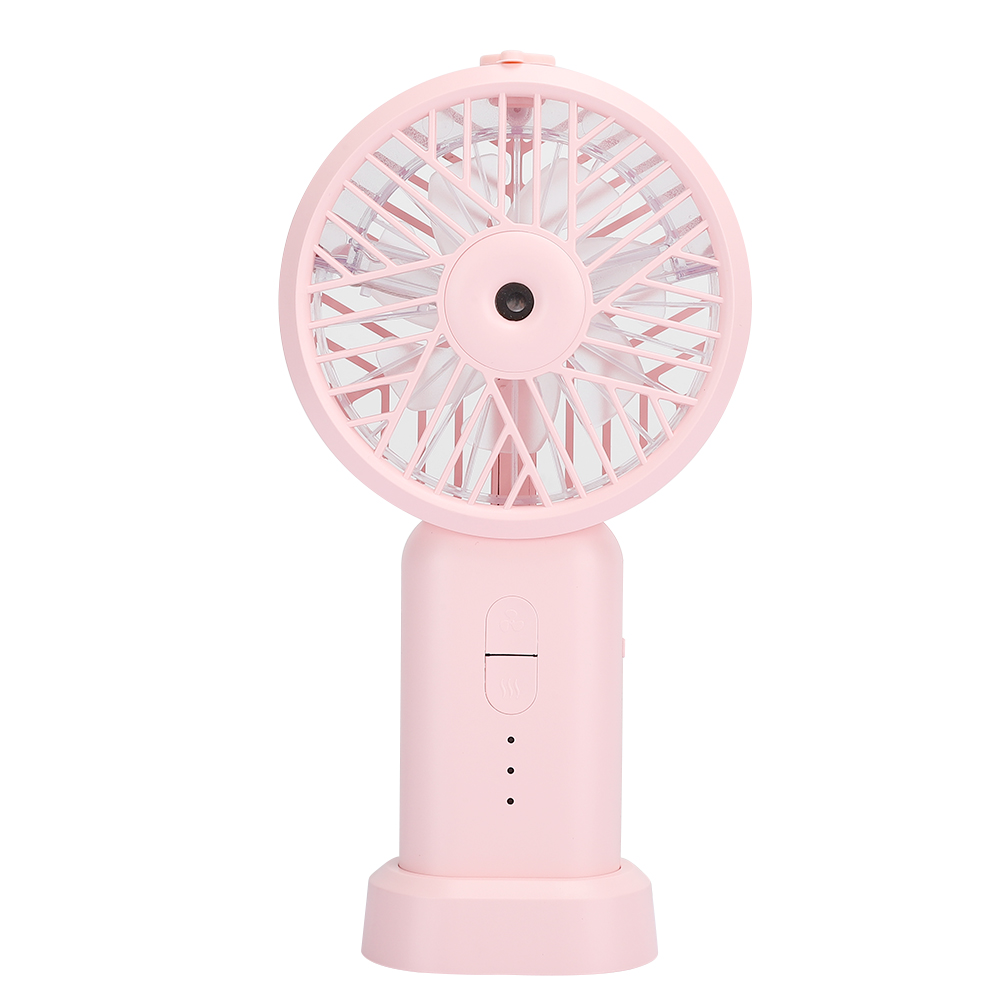 Tragbarer, Wiederaufladbarer Ventilator, Kleiner Luftbefeuchter-ventilator, Mini-usb, Universell, Rosa, 178 X 92 X 40 Mm