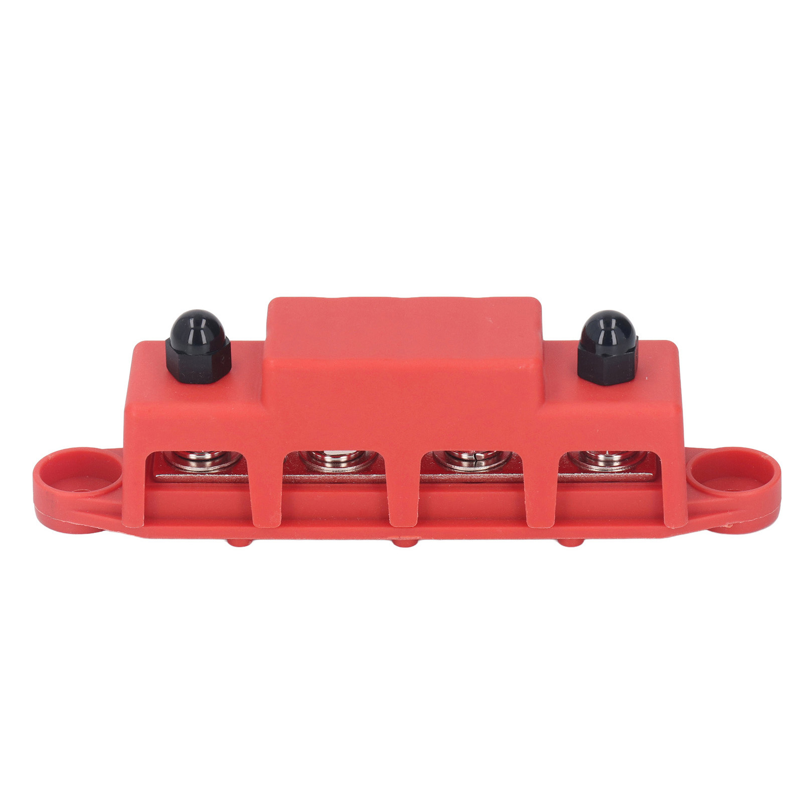 Hochleistungs-4-poliger M8-stromverteilerblock Für Wohnmobile Und Yachten, 48 V Dc, 250 A, Rot
