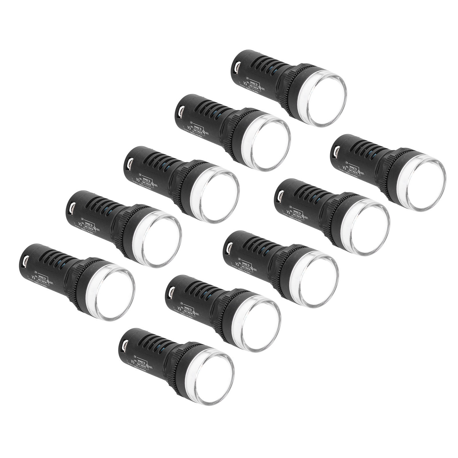 Packung Mit 10 Roten Und Grünen Led-energiesparanzeigen Für 24v (ac/dc)-motoren