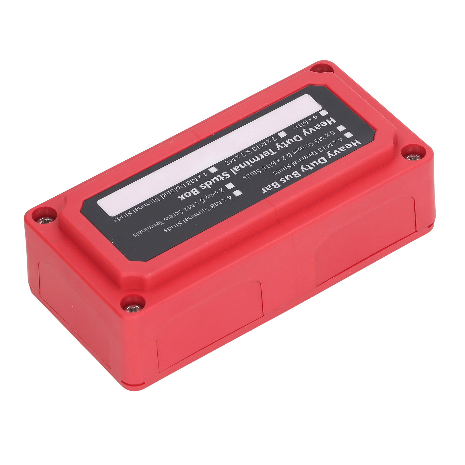 Elektrischer Verteilerkasten Mit M10-schraubklemmen, Abzweigblock, 48 V 300 A, Rot