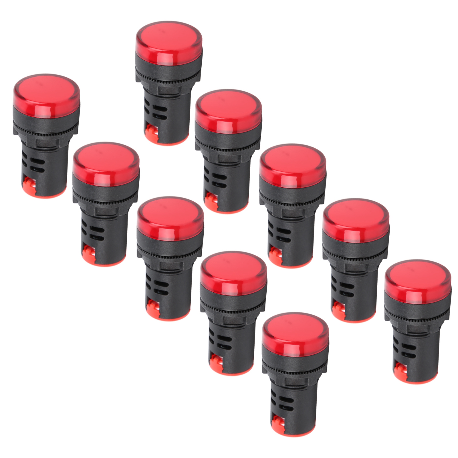 Packung Mit 10 Hochhellen Roten Led-signallampen Ad16-22ds, Led-anzeigeleuchten Für Ac/dc 110v-signalisierung