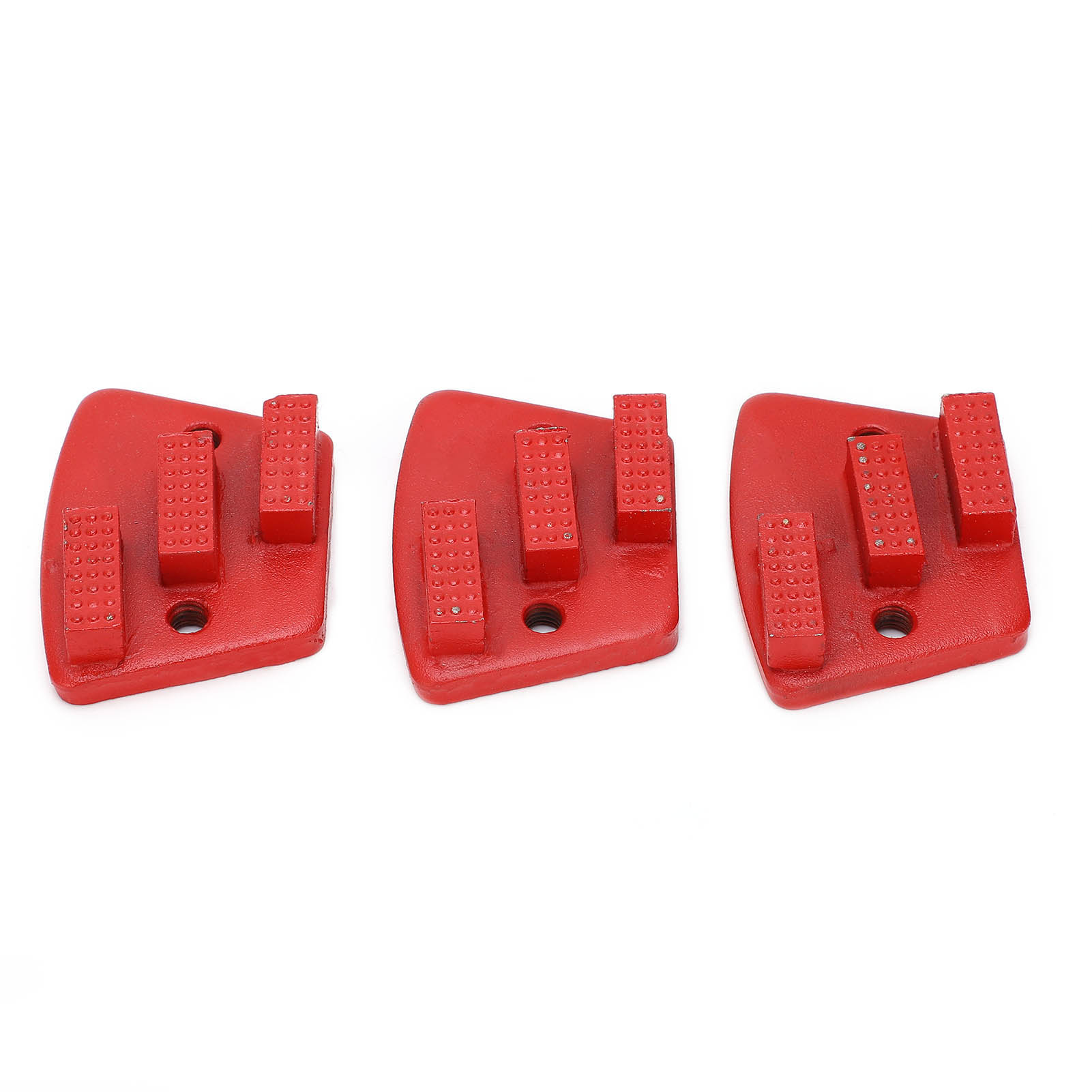 Set Mit 3 Trapezförmigen Diamantschleifscheiben Zum Schneiden Von Beton, T-spitze, 2 Löcher, Rot, Größe 60