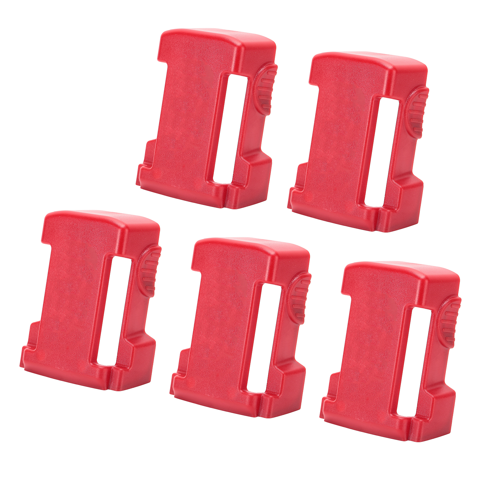 5er-packung Schlaufen-batteriehalterungen Für Lithium-batterien Der Milwaukee M18-serie (rot)