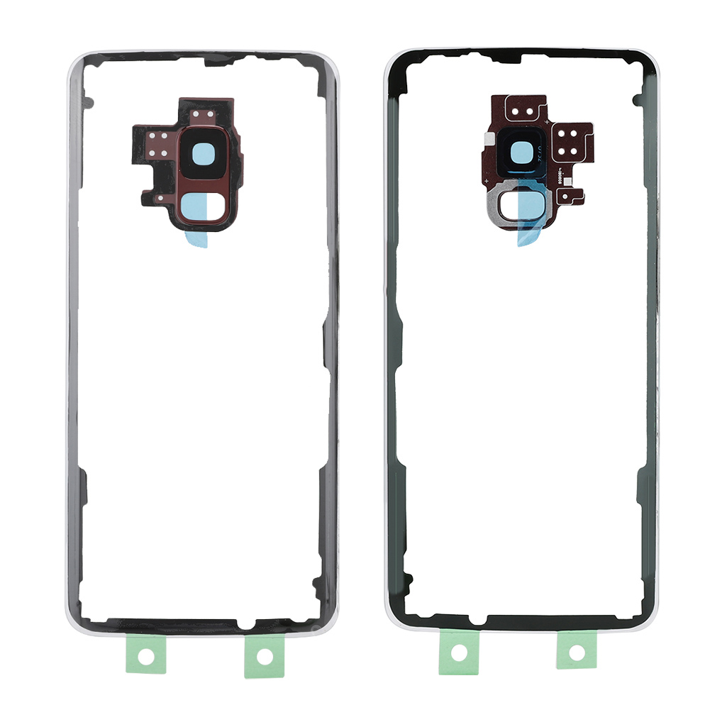 Rückseite Für Samsung S9 G960, Transparente Glas-akkuabdeckung (rot)