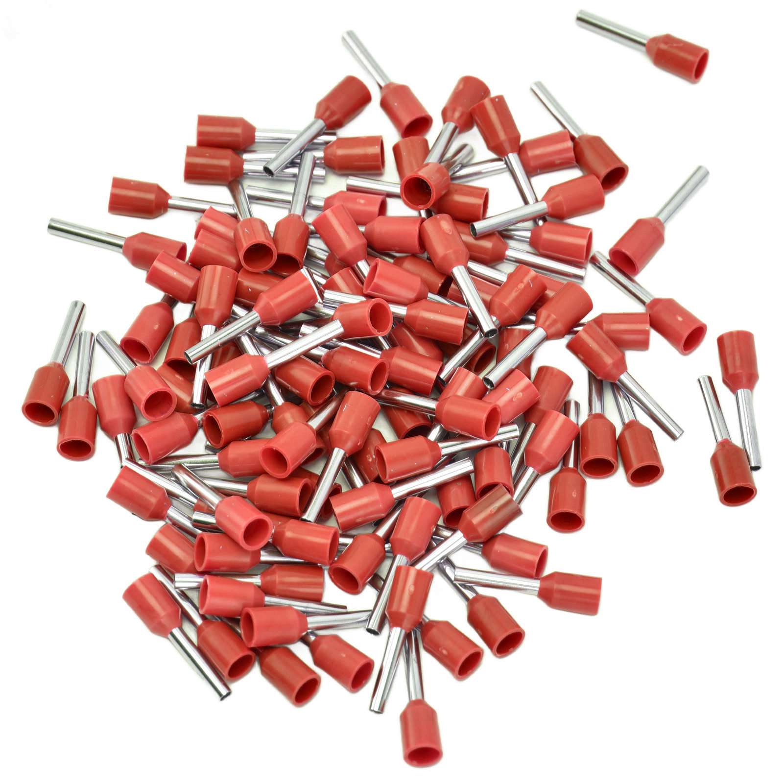 Satz Mit 1000 Isolierten Crimp-anschlüssen Für Elektrische Kabel, Querschnitt 16 Awg, Referenz E1512, Rot.