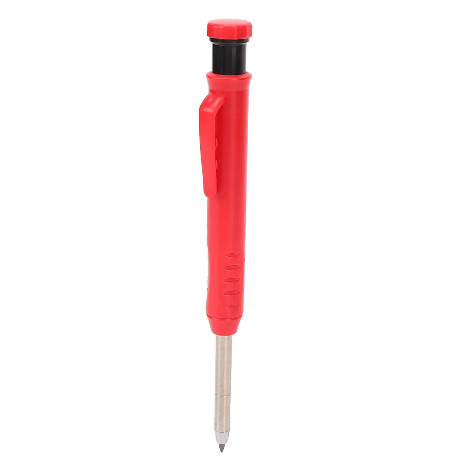 Mechanischer Zimmermannsbleistift Mit Anspitzer, Tieflochbleistift Für Arbeiten Mit Metall Und Kunststoff, Rot