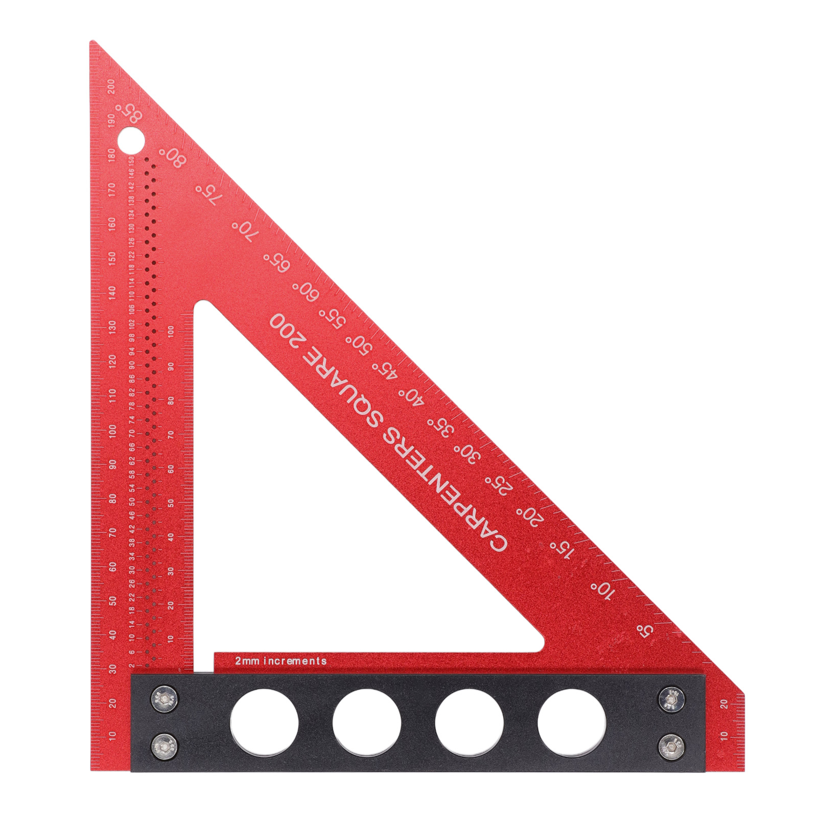 Präzisions-zimmermannswinkel Aus Aluminiumlegierung, Multifunktionales Markierungswerkzeug Für Die Holzbearbeitung Mit Klarer Skala