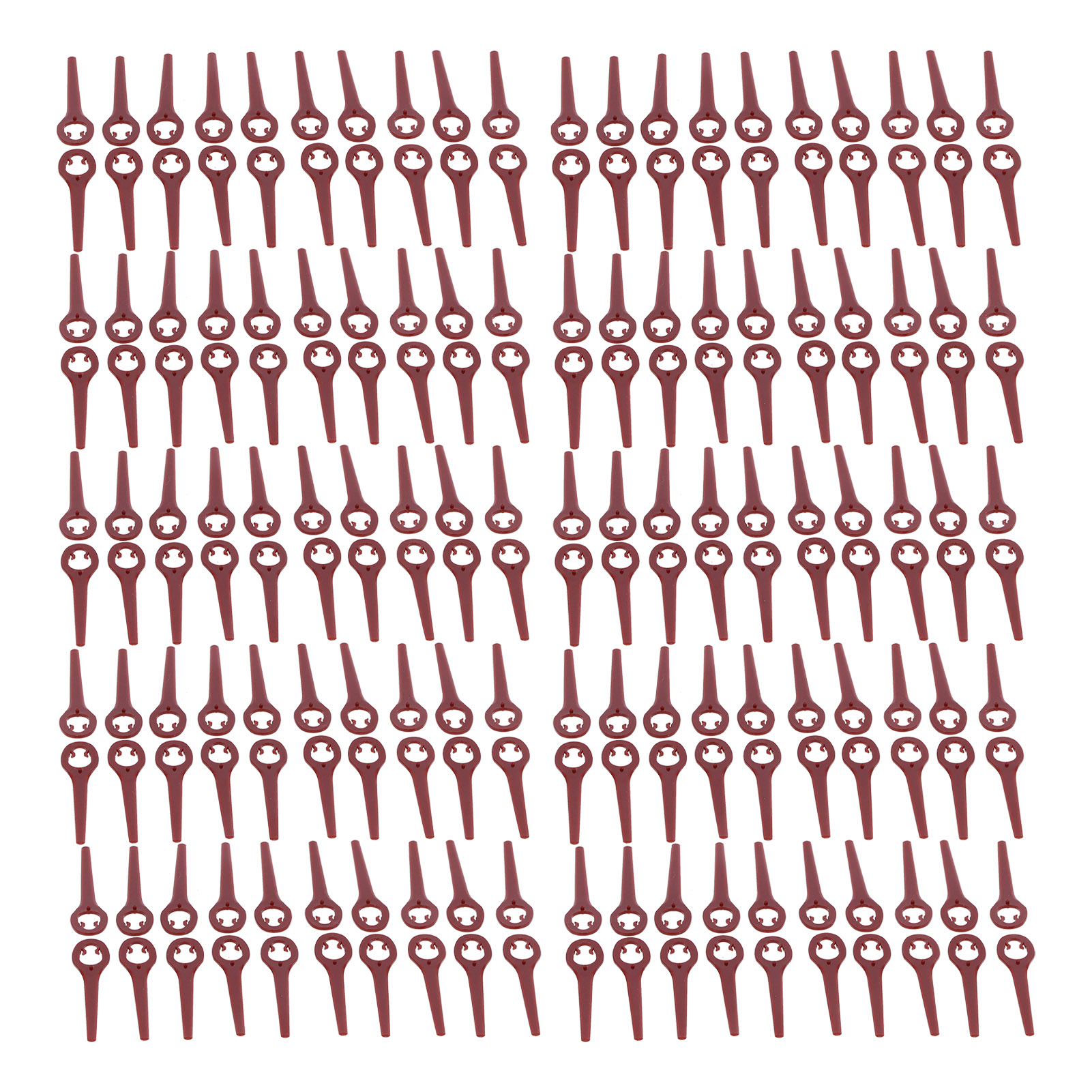 100 Weinrote Schneidmesser Für Rasenmäher, Trimmeraufsatz, 90 Mm