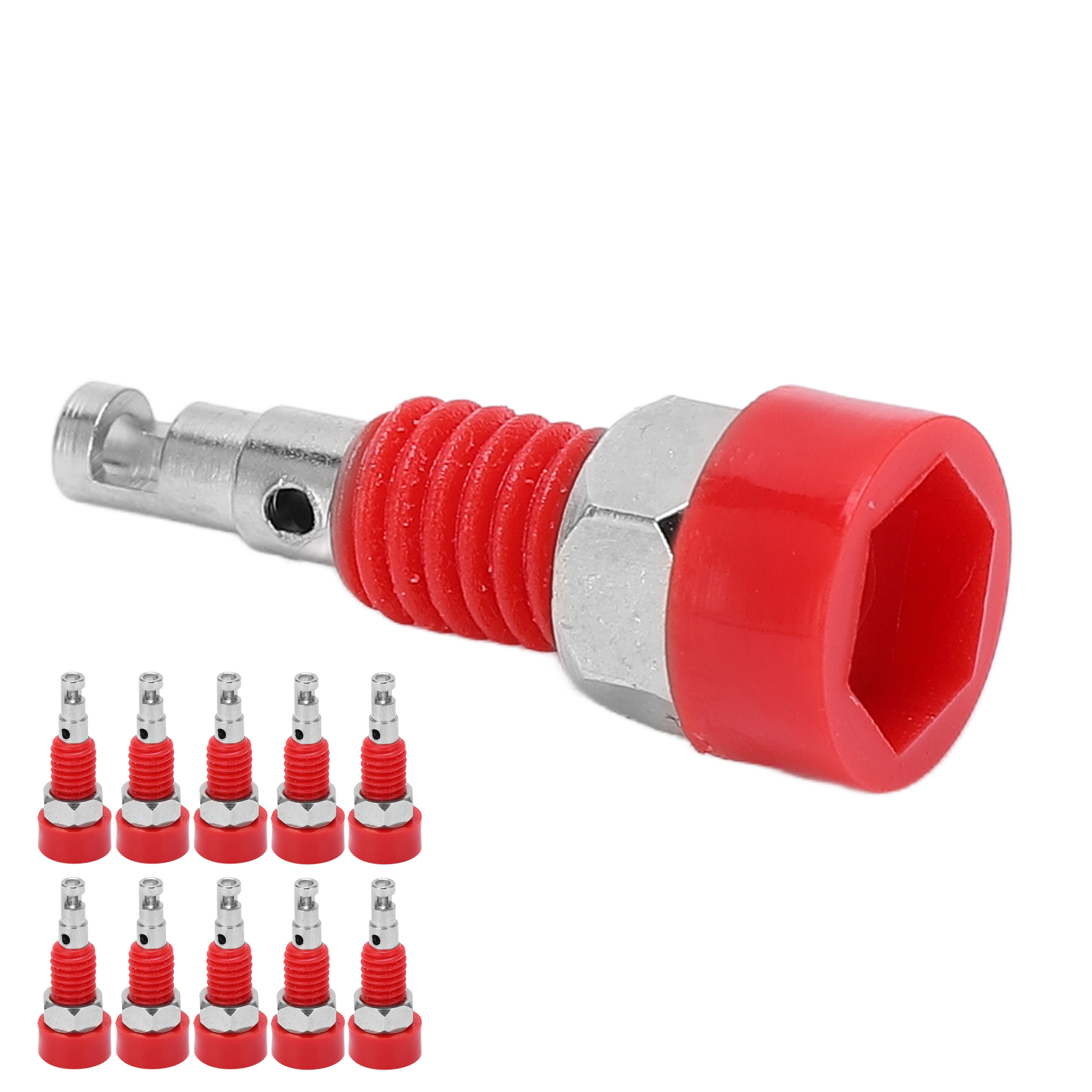 Packung Mit 10 Weiblichen 2-mm-bananensteckern, Mini-anschlussklemmen Für Elektronische Instrumente (rot)