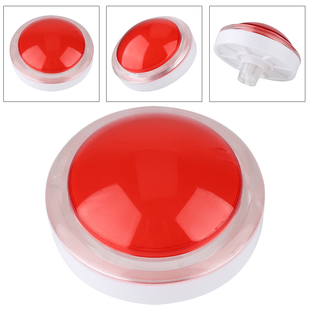100 Mm Led-beleuchteter Knopf, Großer Runder Knopf Für Arcade-videospiele (rot)
