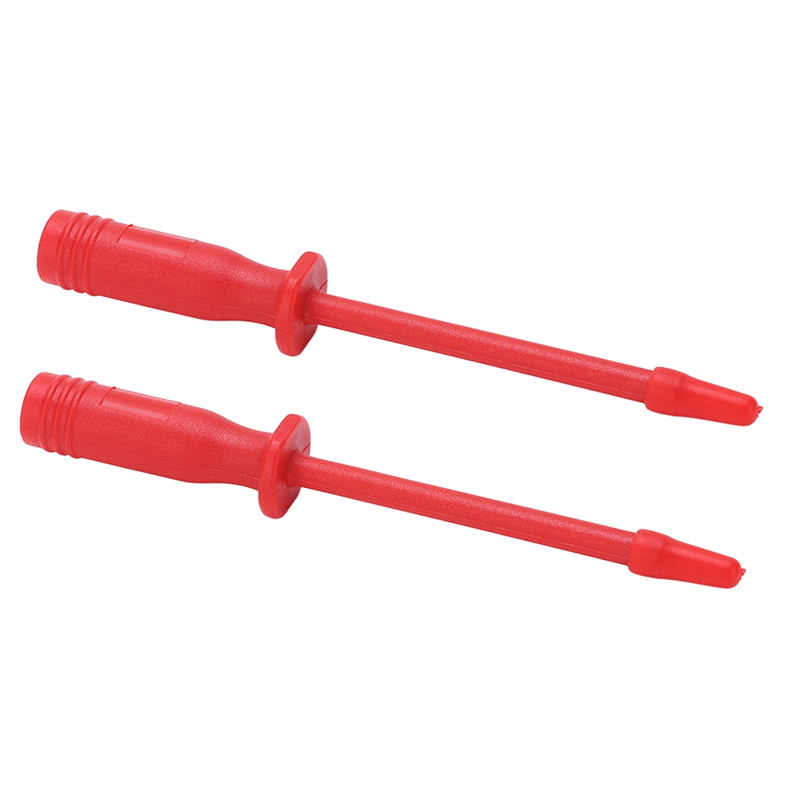 Set Aus 2 Nadelprüfspitzen Für Multimeter, Runder Kopf, 4 Mm Öffnung, Zum Testen Von Kfz-spannungskreisen (rot).