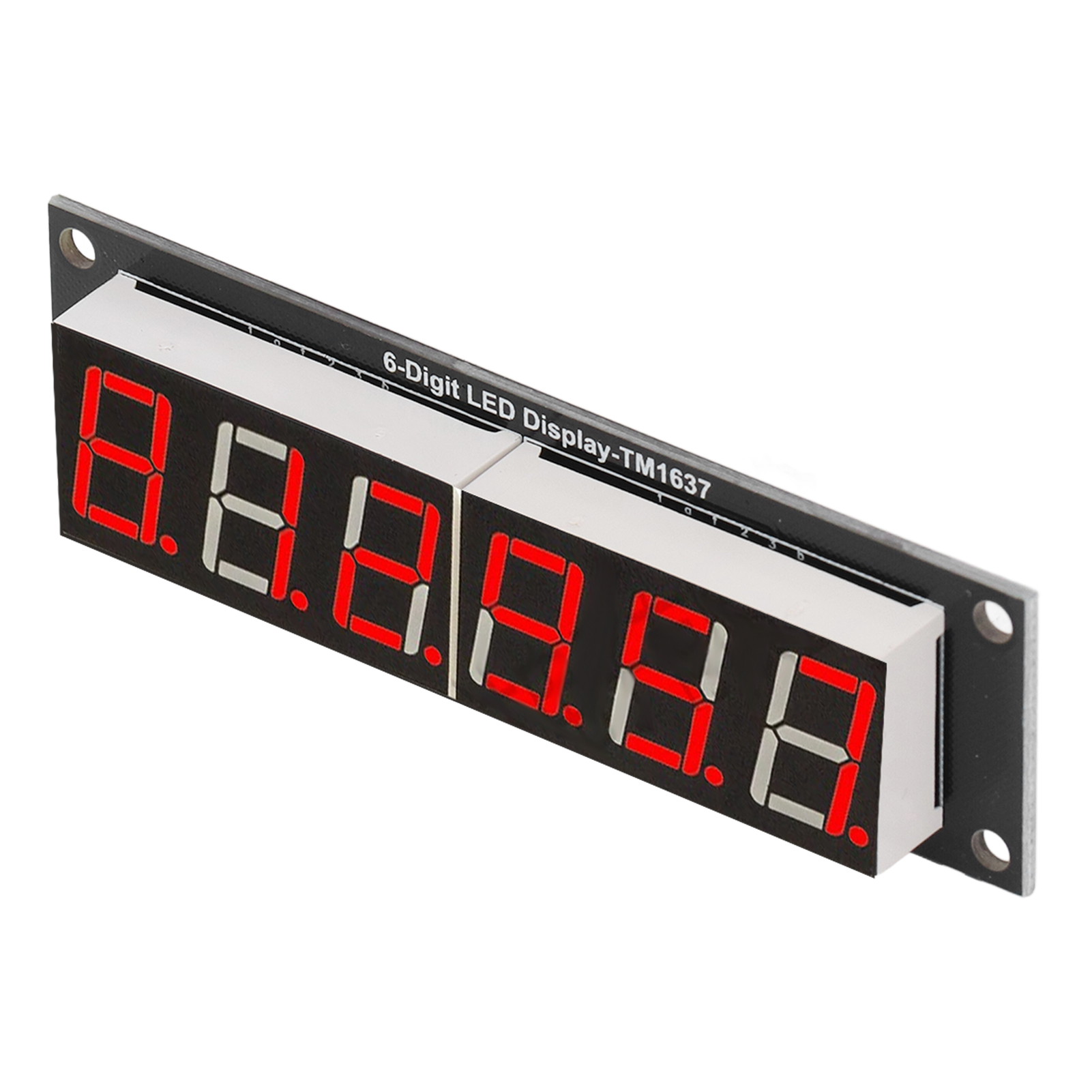 6-stellige, 7-segment-led-röhren-digitalanzeige Mit 0,56 Zoll Durchmesser, Tm1637-treiberchip, Rotes Zubehör