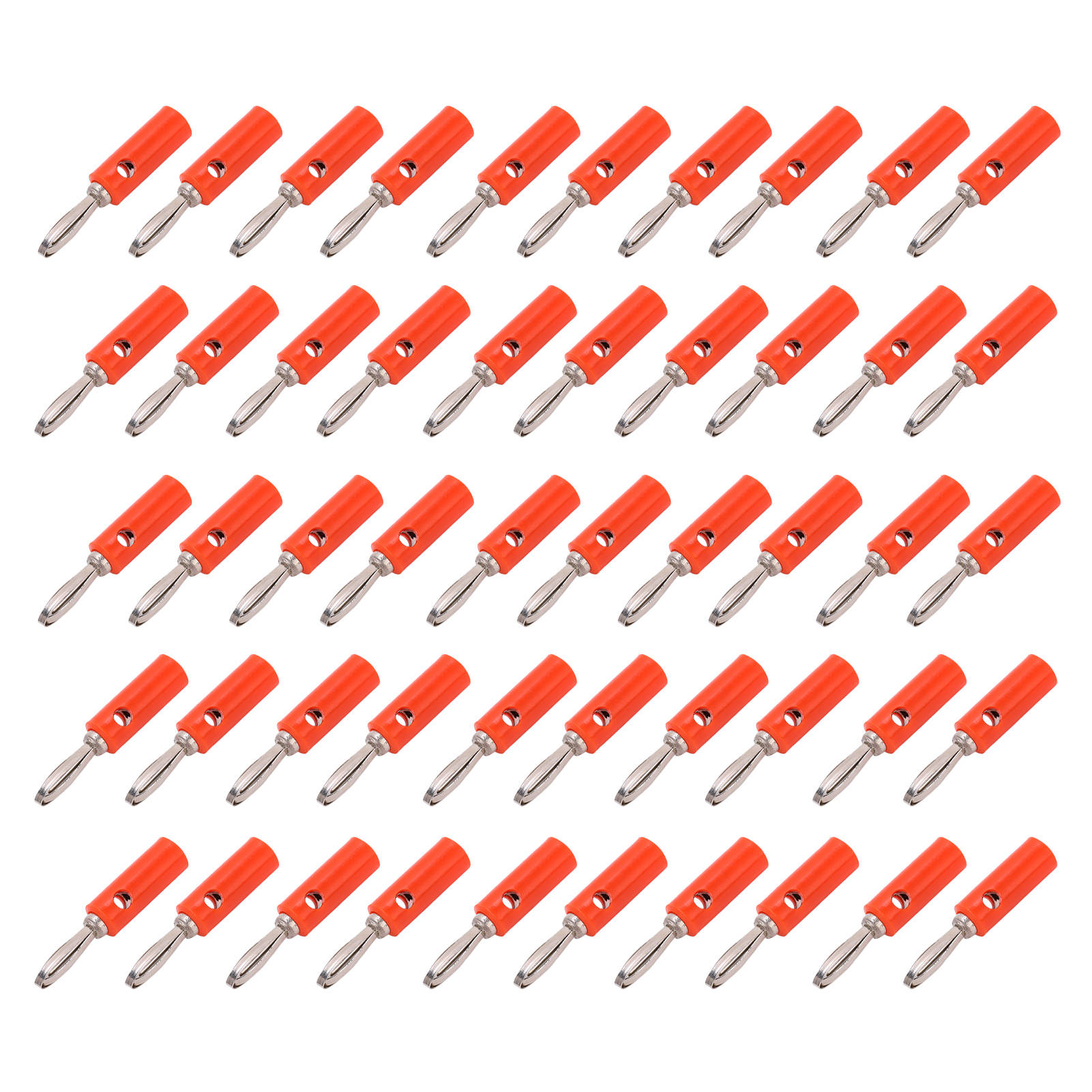 Jt-002 4-mm-bananenstecker, Neue Ausführung, Lötfreier Stecker Für Lehrmittel, Rot