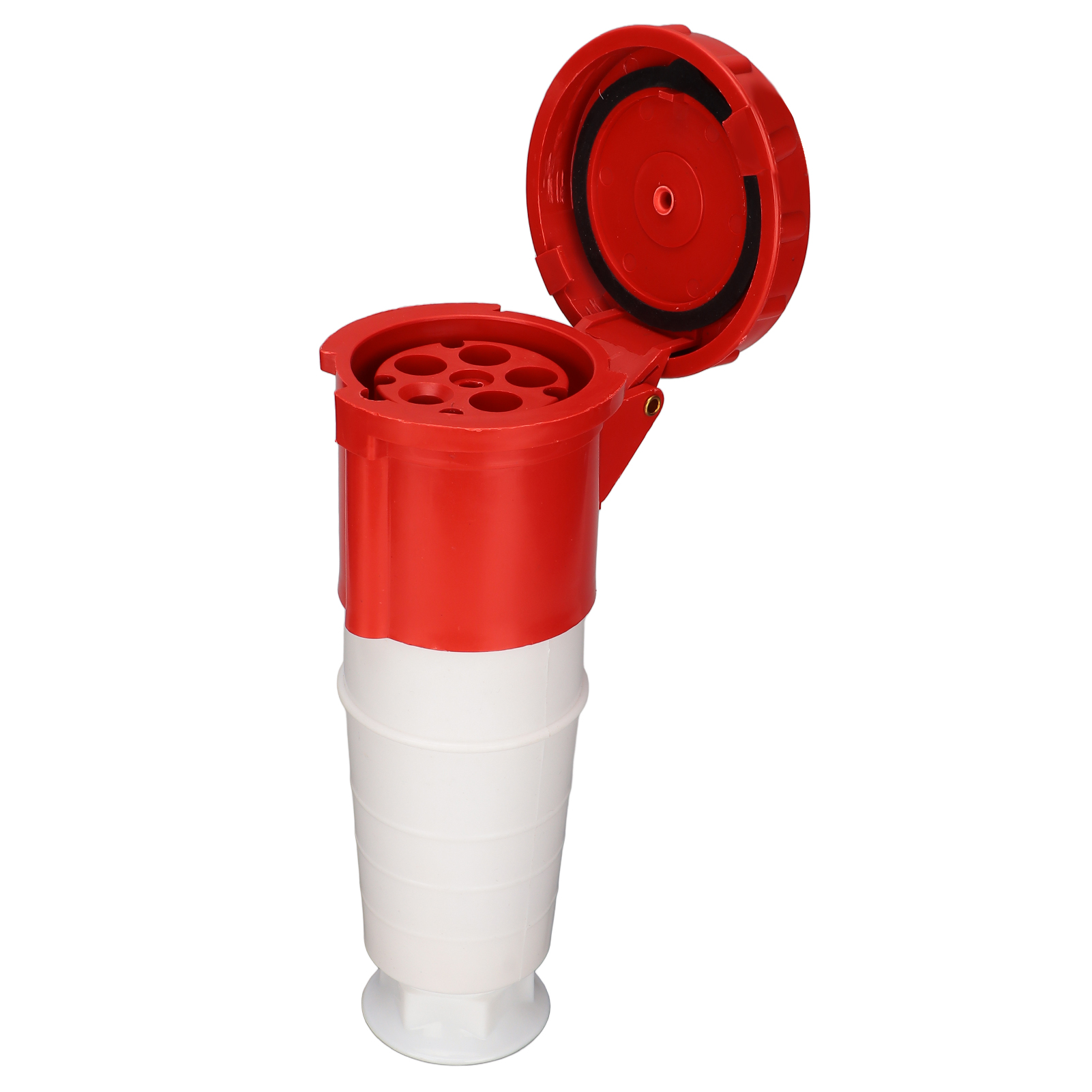 Industrielle 5-polige 63-a-steckdose, Stabil, Wasserdicht, Kompakt, Luftfahrtqualität, Für Brauereien, Werkstätten Und Camping, 220–415 V, Rot