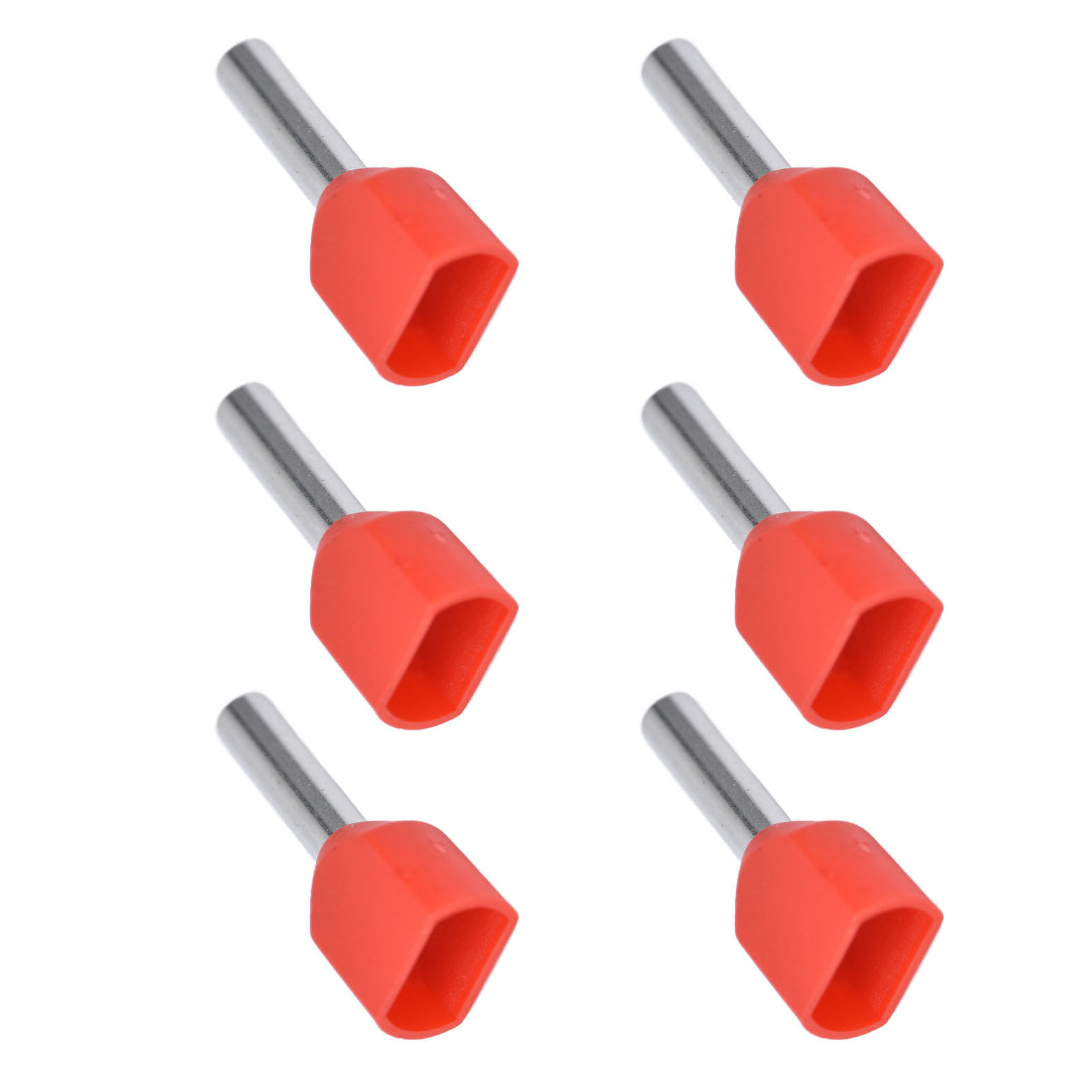 100 Isolierte Crimp-anschlüsse Für Kupfer- Und Pvc-rohre, Für 2x18awg-draht Te1008