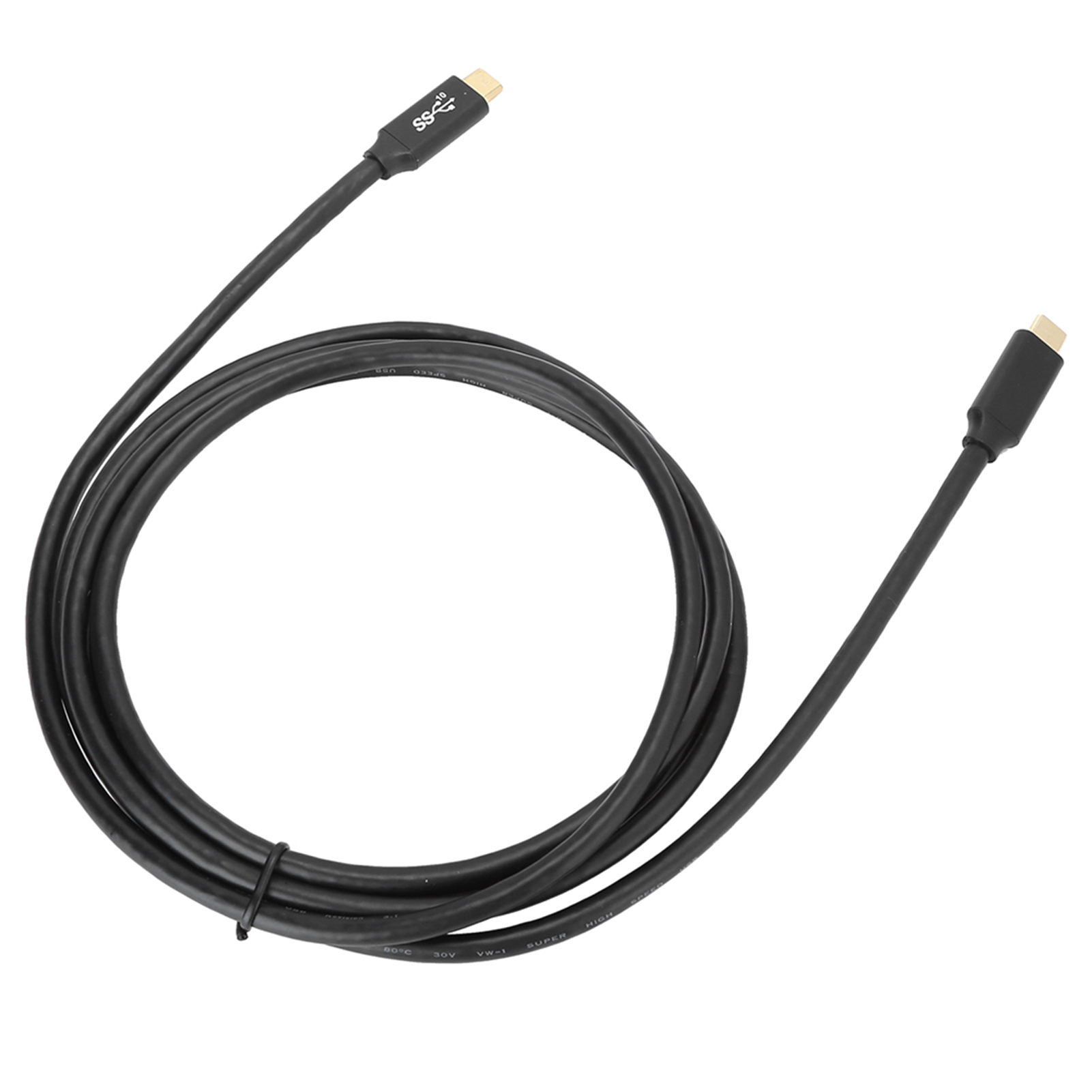 Pvc-usb-c-auf-usb-c-kabel Mit Chip, 10 Gbit/s Hochgeschwindigkeits-datenübertragung, 2 M