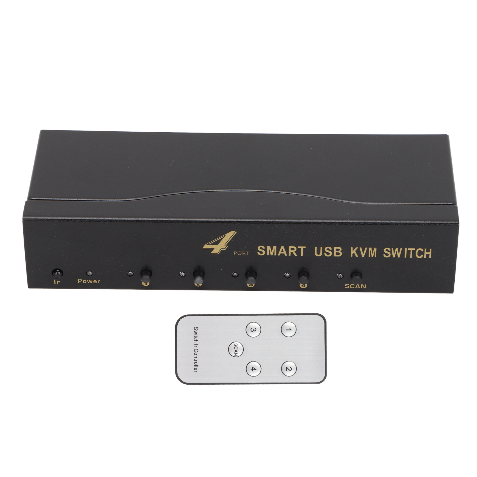 Vga-kvm-switch, 1920 X 1440 Pixel Auflösung, 2 Schaltmodi, 4 Usb-anschlüsse, 100–240-v-steckdose