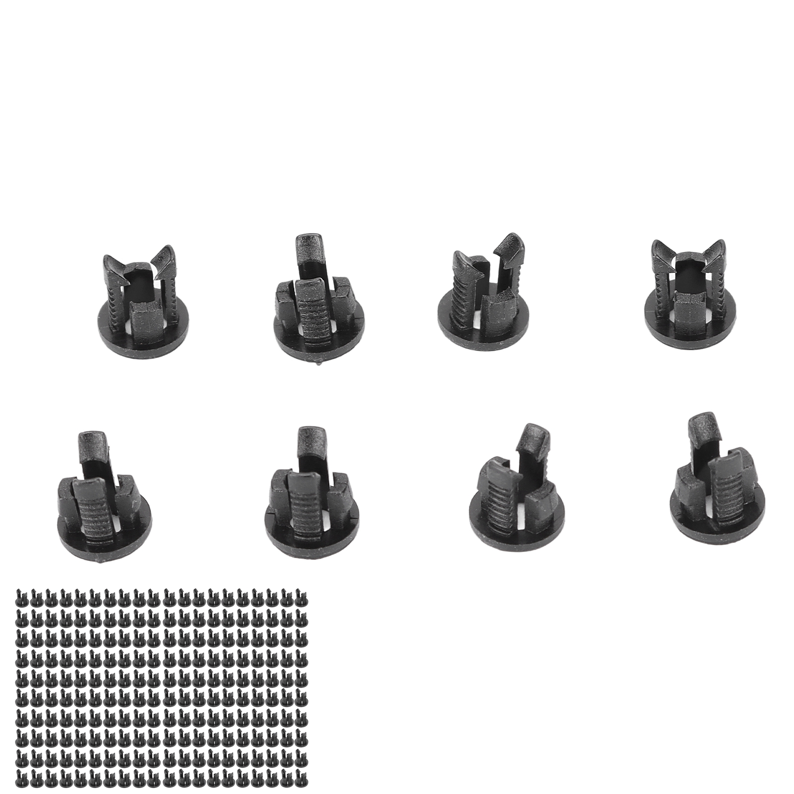 200 3-mm-led-halterungen Aus Schwarzem Nylon 66 Mit Befestigungsclip.