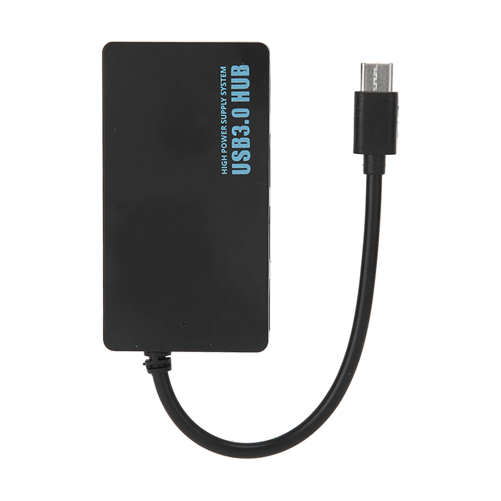 4-port-usb-3.0-hub (5 Gbit/s), Ultraflach, Usb-c-anschluss, Gute Wärmeableitung, Tragbarer Daten-hub Für Usb-sticks, Tastaturen Und Mäuse, Schwarz