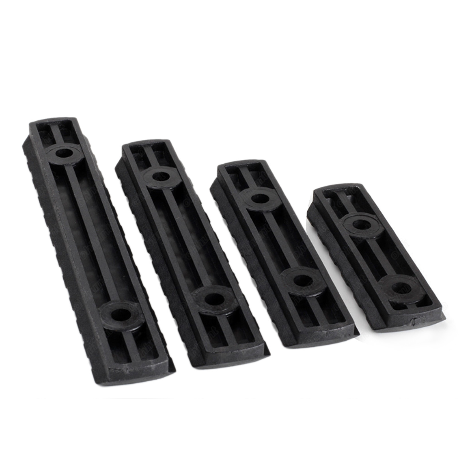 Set Mit 4 Modifizierten Dekorativen Führungsleisten Für Holzgeländer, 20 Mm, Schwarz.