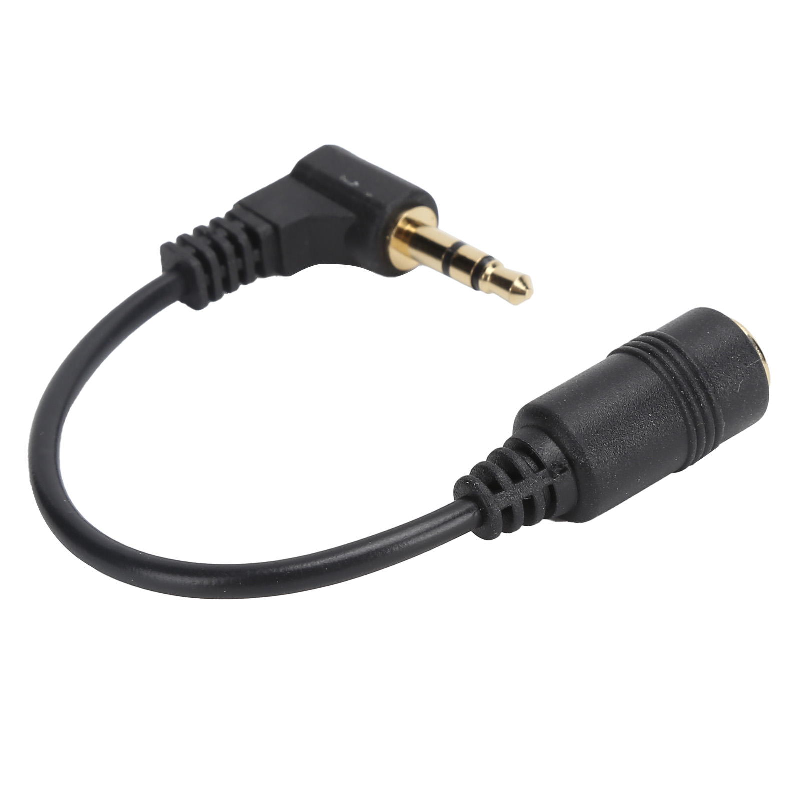 Rc-045 90°-winkelkabel, 3-polig, 3,5-mm-klinkenstecker (männlich/weiblich), Kopfhörer-verlängerungskabel, Schwarz