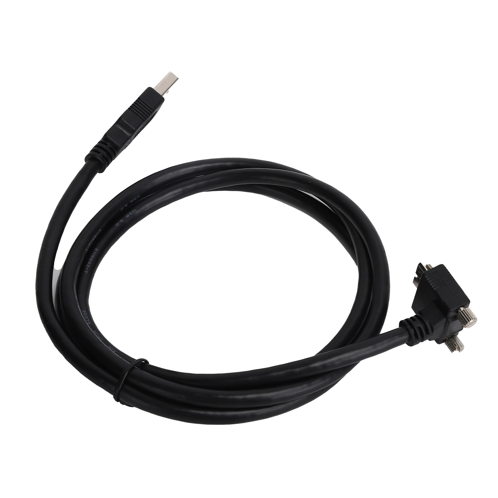 Micro-b-stecker Auf Usb-a 3.0-stecker, Rechtwinkliges Adapterkabel, 1,2 M, Schwarz