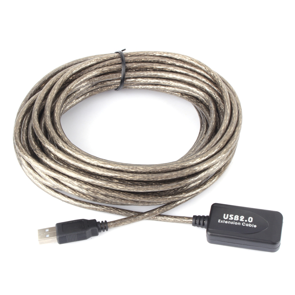 10 M Usb 2.0 Typ A Verlängerungskabel (stecker Auf Buchse), Schwarz
