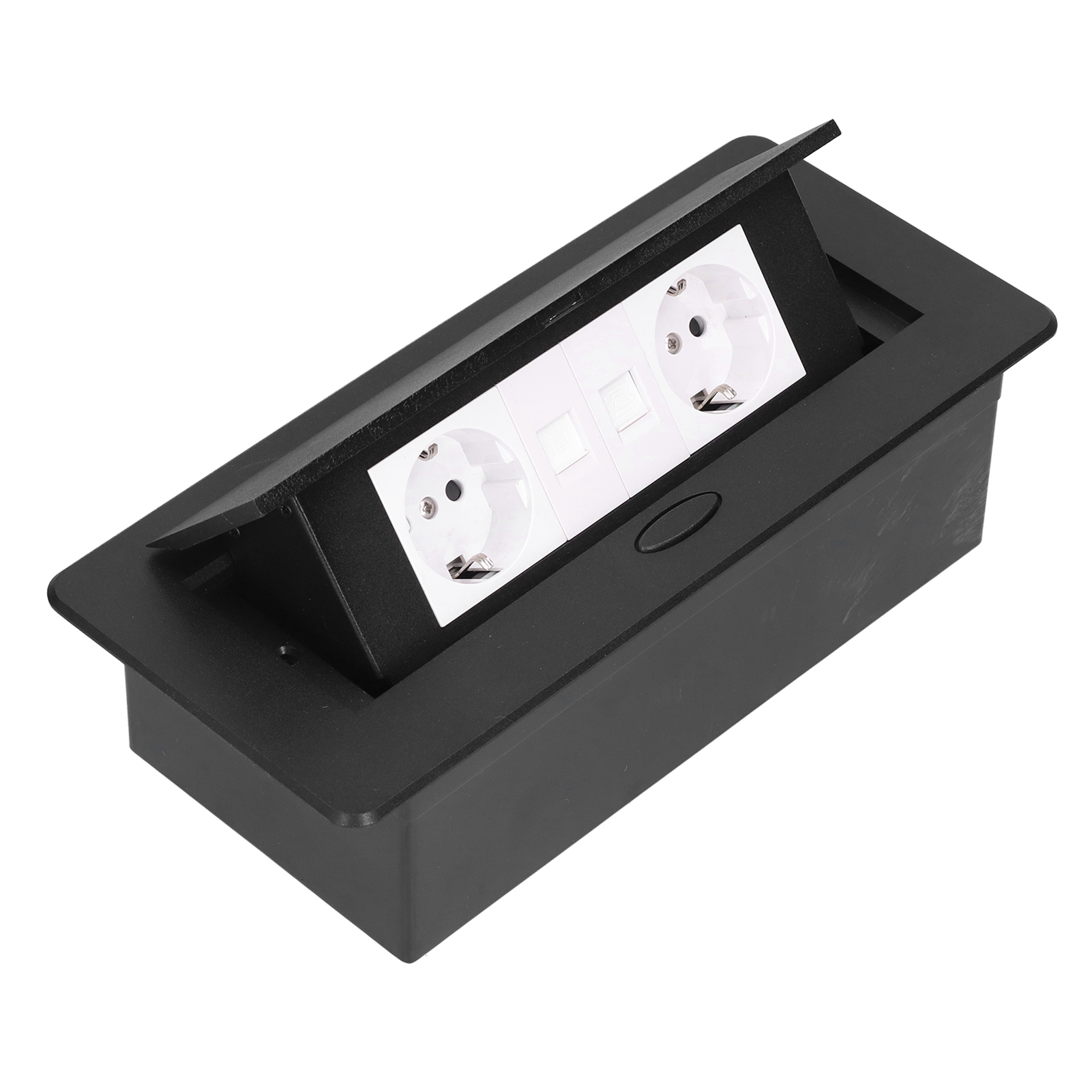 Ausziehbare Tischsteckdosenleiste, Schwarze Anschlussdose 250v 16a J29 Für Das Homeoffice