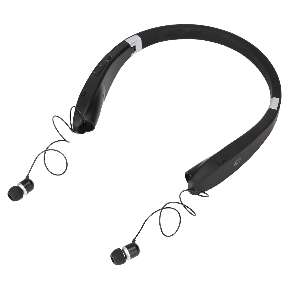 Sx-991 Faltbares Teleskop-headset Zum Tragen Um Den Hals, Kabellos, Bluetooth (schwarz)