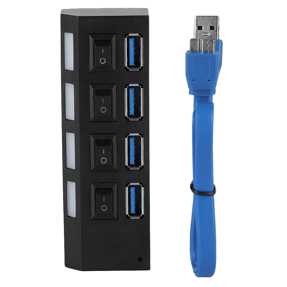 Hochgeschwindigkeits-4-port-usb-3.0-splitter Mit Integriertem Netzteil