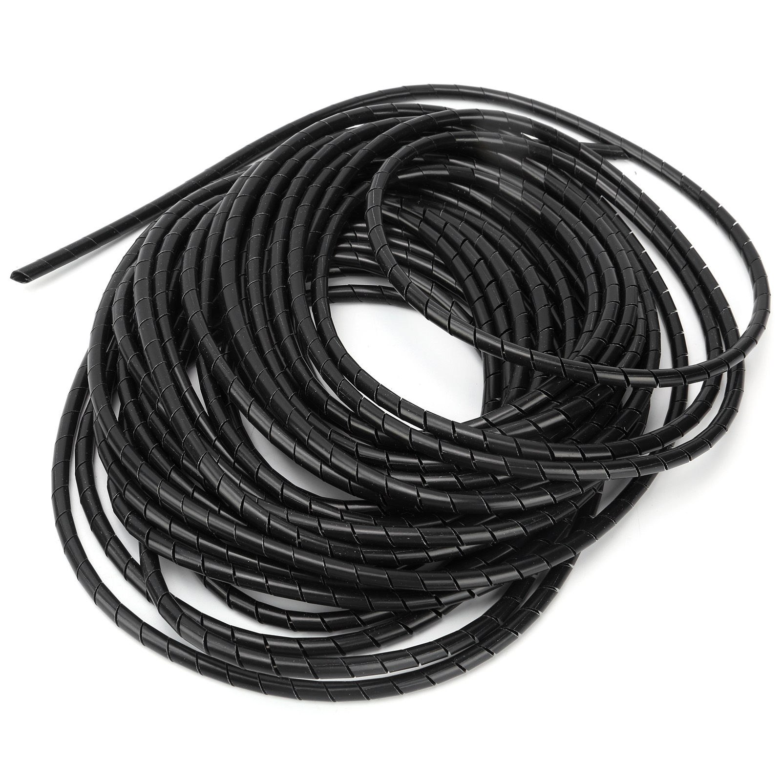 Schwarze, Flexible Spiralkabeltrommel Für Computerräume, Ø 14–4,5 M