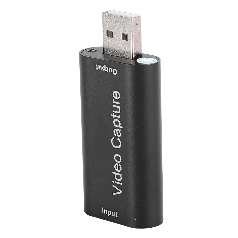 Usb 2.0 Hdmi-videoaufnahmekarte, Einweg-live-streaming-aufnahmebox, Kompatibel Mit Obs (schwarz)