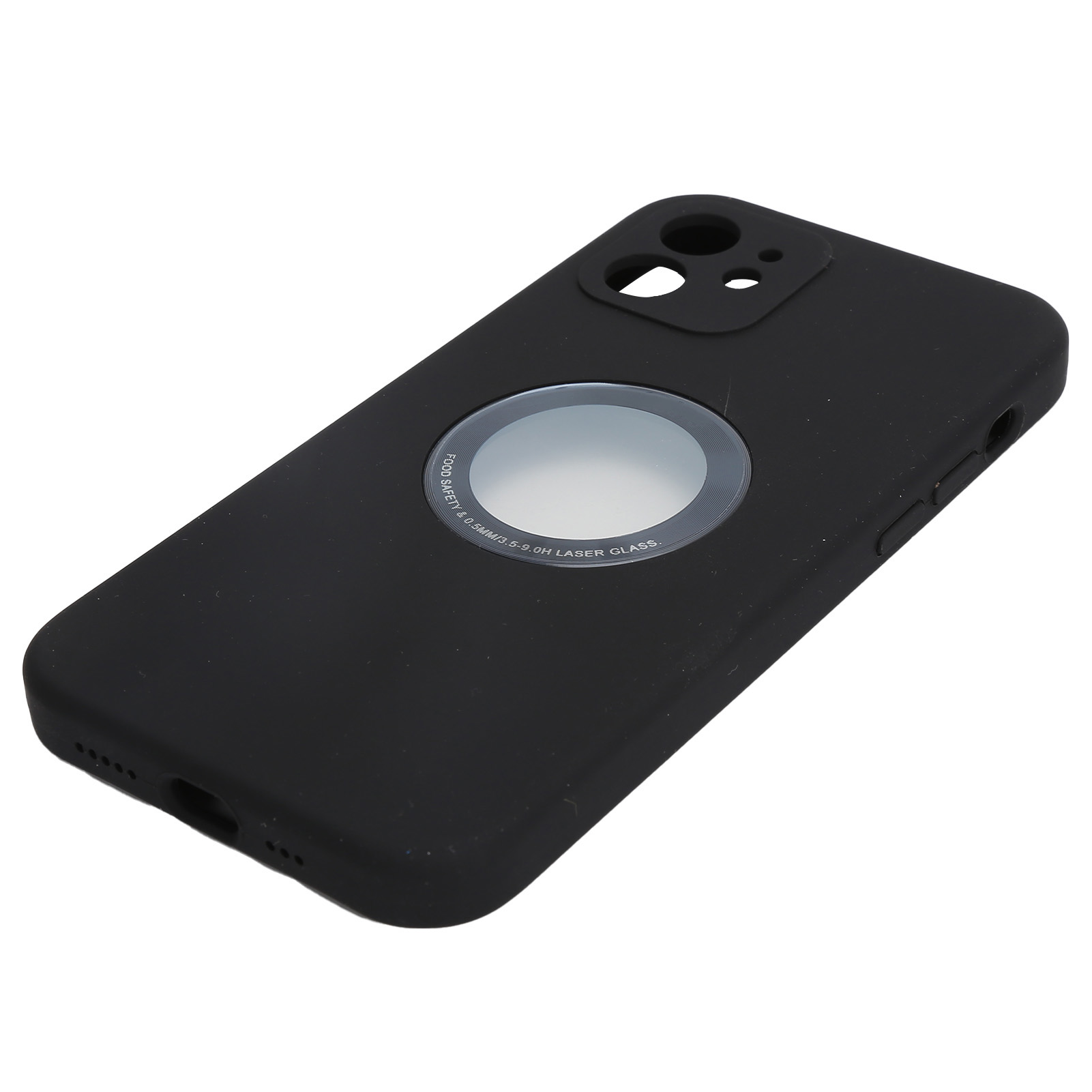 Vollständiger Schutz Durch Flüssiges Silikon Für Iphone 12/12 Pro, Wasserdicht, Schwarz