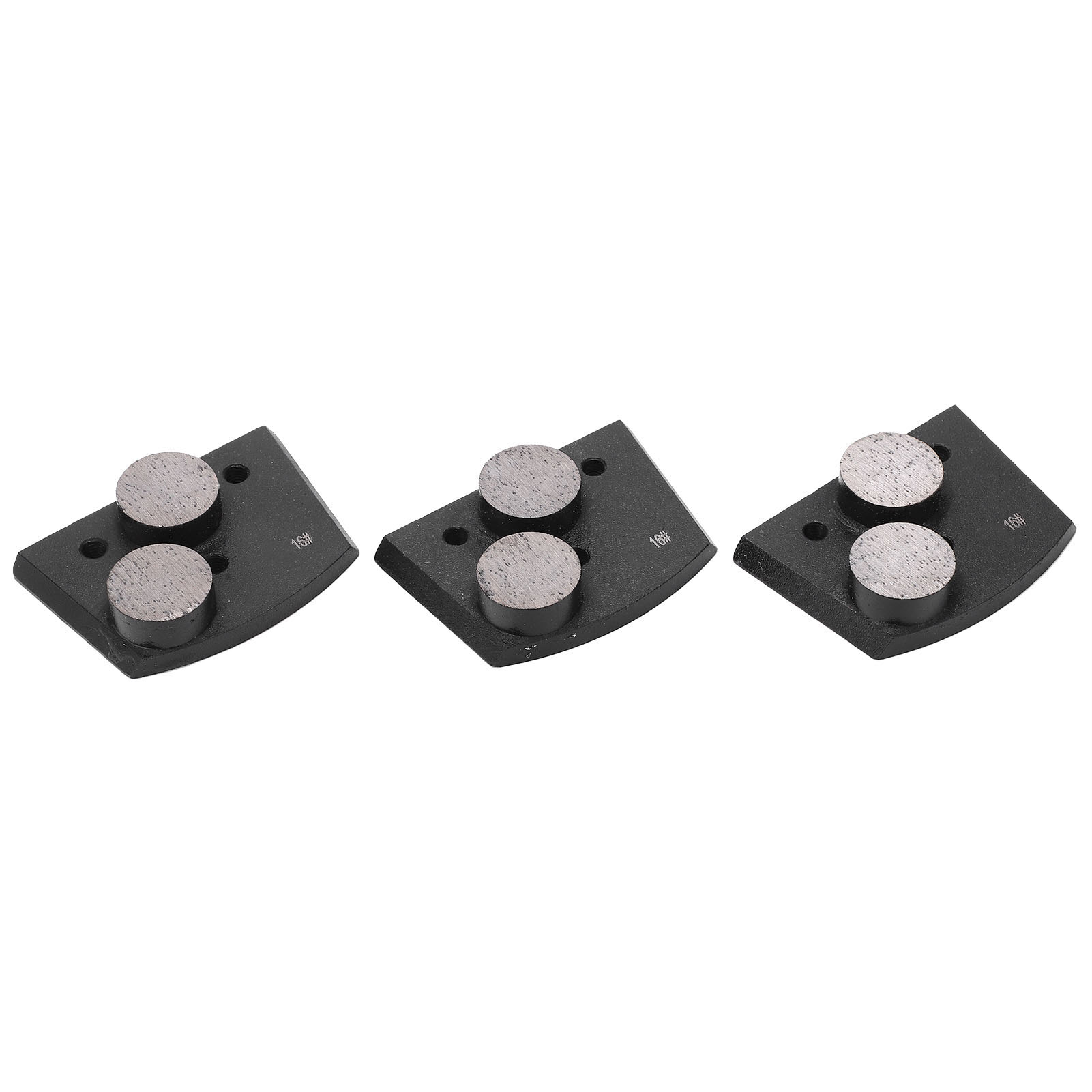 Set Mit 3 Schwarzen Diamantschleifscheiben, Körnung 16, 2 Zylindrische Zähne, Zum Schleifen Und Polieren Von Beton