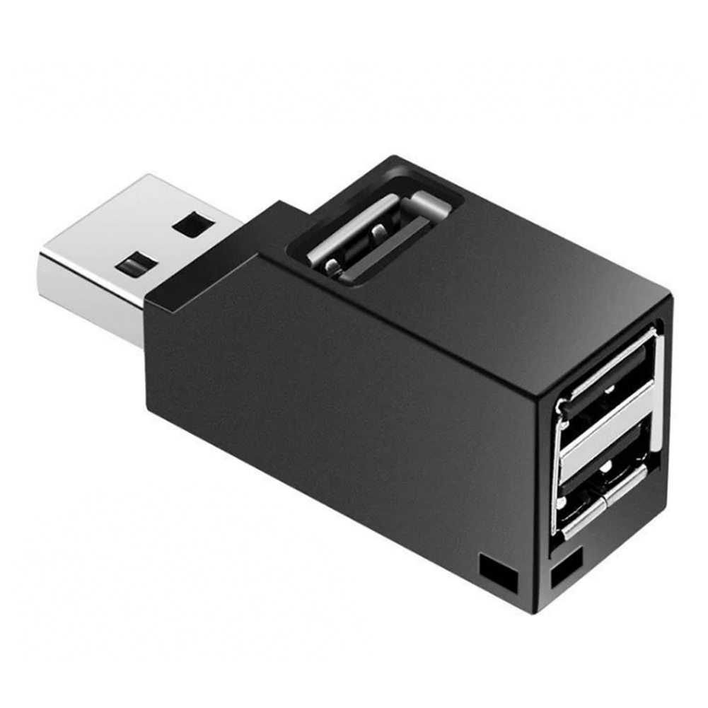 3-in-1 Usb 2.0 Splitter-hub Aus Abs, Mini-direktanschluss-verlängerungskabel, Computerzubehör (schwarz 2.0)