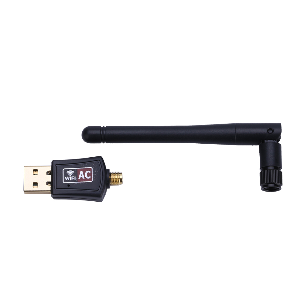 Externer Dualband-2,4-ghz-/5-ghz-usb-wlan-empfängeradapter Mit 600-m-antenne Und Drahtloser Netzwerkkarte