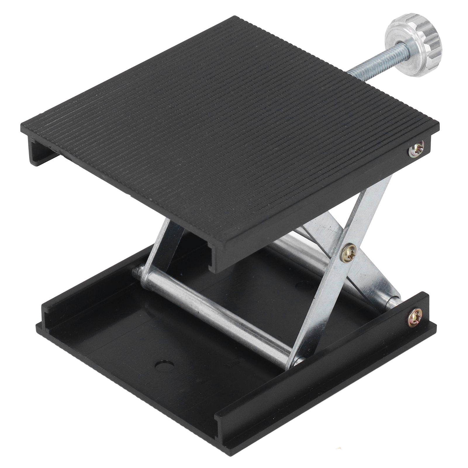 90 X 90 Mm Labor-hebebühne, Höhenverstellbar, Messwerkzeug, Manuelle Hebebühne, Schwarz
