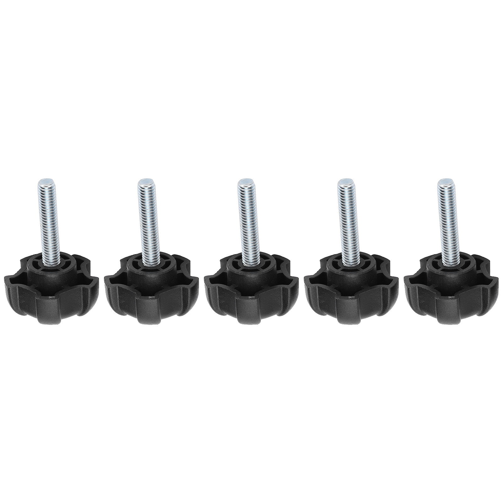 Set Mit 5 Ersatzknöpfen Aus Fünfzackigem, Sternförmigem Kunststoff, M6-30 Klemmschraube.