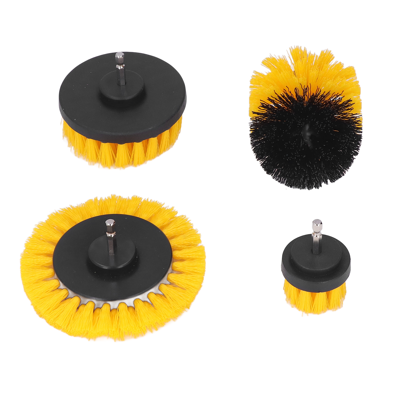 Set Mit 4 Reinigungsbürsten Für Elektrische Bohrmaschinen, 6,35 Mm (1/4 Zoll) Sechskantschaft, Pp-reinigungswerkzeug Für Badewanne Und Waschbecken