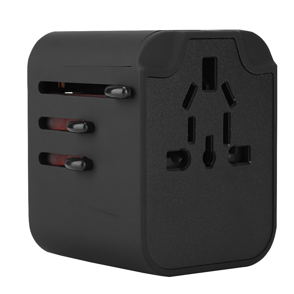 Universeller Reiseadapter Mit 4 Usb-anschlüssen, 3,5-a-ausgang, Steckdose Und Spannungswandler (100–250 V)