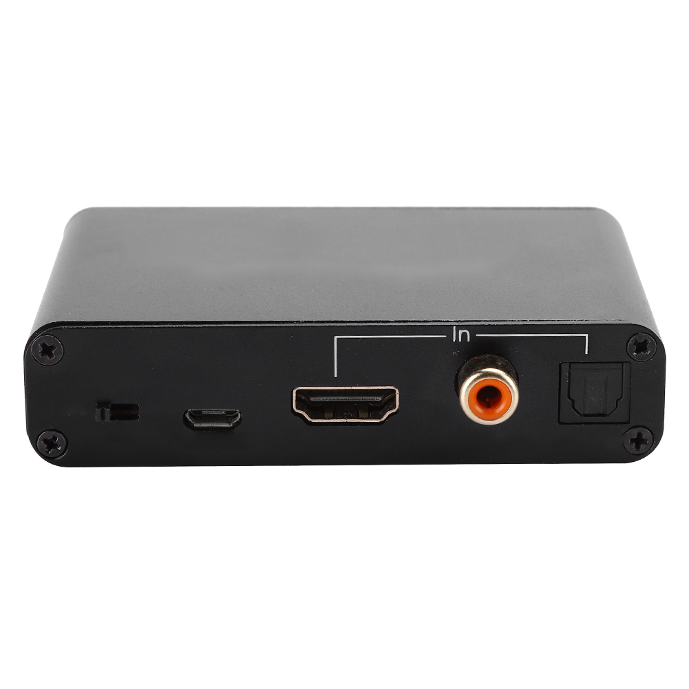 Hdmi-digital-analog-wandler (dac)-adapter Mit Optischem Und Koaxialem Audio-rückkanal, Schwarzer Verstärker